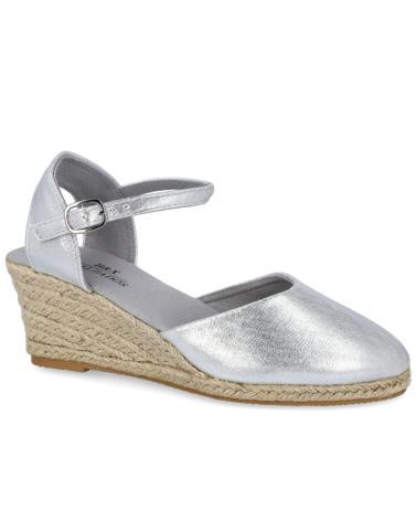 Sandali per Donna BUBBLE BOBBLE 088-7 ALPARGATAS ESPARTO MUJER PLATA
