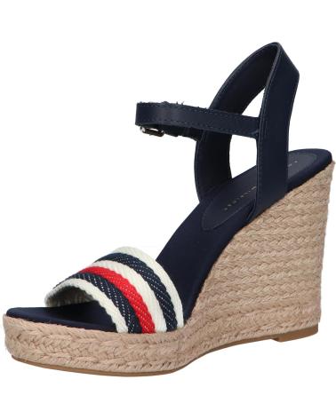 Sandalias de Mujer TOMMY HILFIGER FW0FW07086 CORPORATE WEDGE DW6 SPACE BLUE