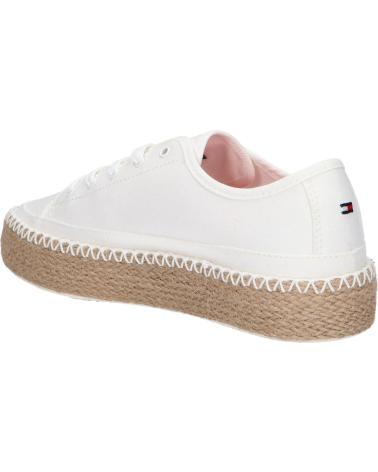 Esportes  de Mulher TOMMY HILFIGER FW0FW07241 ROPE VULC SNEAKER CORPORATE YBL ECRU