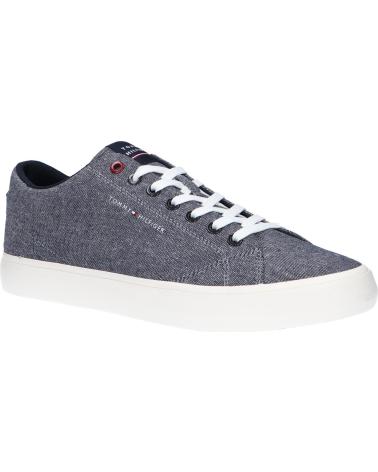 Sapatilhas de Homem TOMMY HILFIGER FM0FM04738 TH HI VULC CORE LOW CHAMBRAY DW5 DESERT SKY