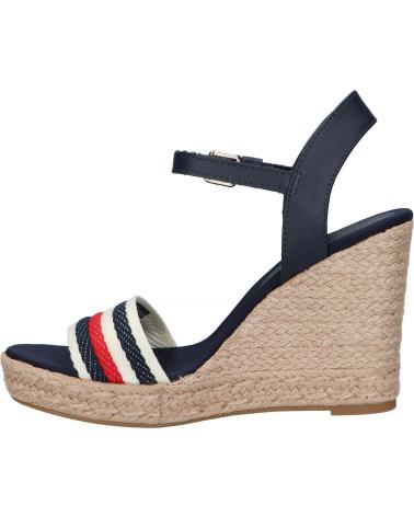 Sandalias de Mujer TOMMY HILFIGER FW0FW07086 CORPORATE WEDGE DW6 SPACE BLUE