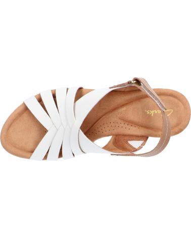 Sandalias de Mujer CLARKS 26171534 ELLERI GRACE WHITE LEATHER