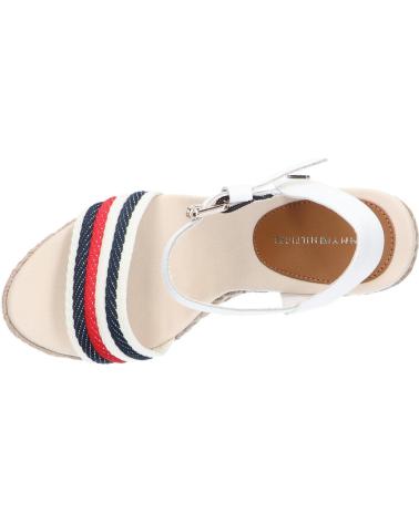 Sandalias de Mujer TOMMY HILFIGER FW0FW07086 CORPORATE WEDGE YBL ECRU
