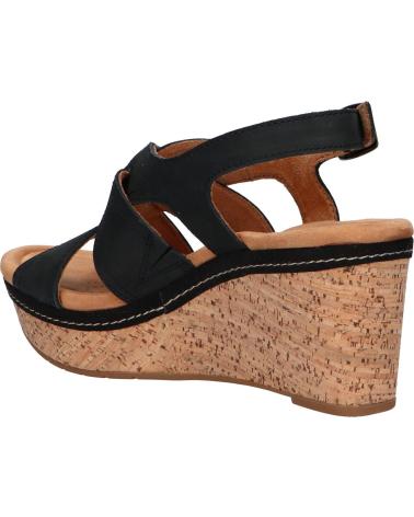 Sandalias de Mujer CLARKS 26171444 ELLERI RAE BLACK NUBUCK