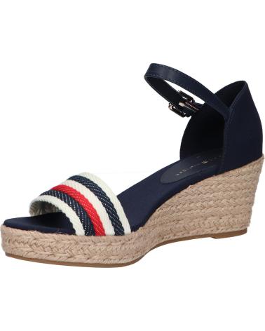 Sandalias de Mujer TOMMY HILFIGER FW0FW07078 MID WEDGE CORPORATE DW6 SPACE BLUE