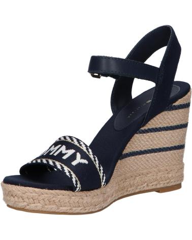 Sandalias de Mujer TOMMY HILFIGER FW0FW07088 SEASONAL WEBBING WEDGE DW6 SPACE BLUE