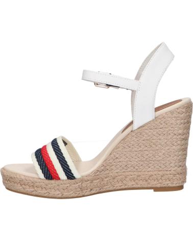 Sandalias de Mujer TOMMY HILFIGER FW0FW07086 CORPORATE WEDGE YBL ECRU