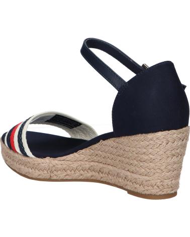 Sandalias de Mujer TOMMY HILFIGER FW0FW07078 MID WEDGE CORPORATE DW6 SPACE BLUE