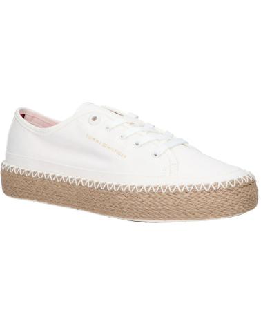 Esportes  de Mulher TOMMY HILFIGER FW0FW07241 ROPE VULC SNEAKER CORPORATE YBL ECRU