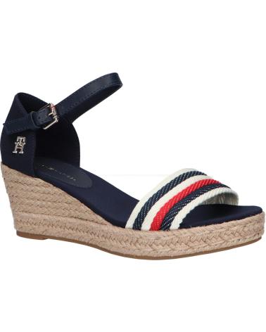 Sandalias de Mujer TOMMY HILFIGER FW0FW07078 MID WEDGE CORPORATE DW6 SPACE BLUE