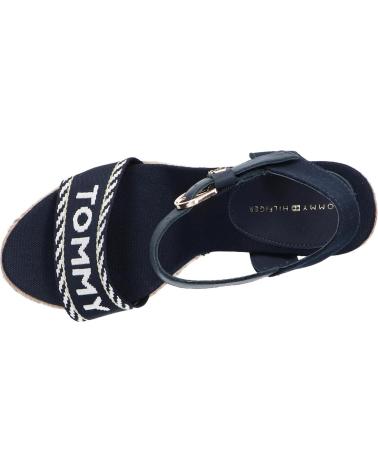 Sandalias de Mujer TOMMY HILFIGER FW0FW07088 SEASONAL WEBBING WEDGE DW6 SPACE BLUE