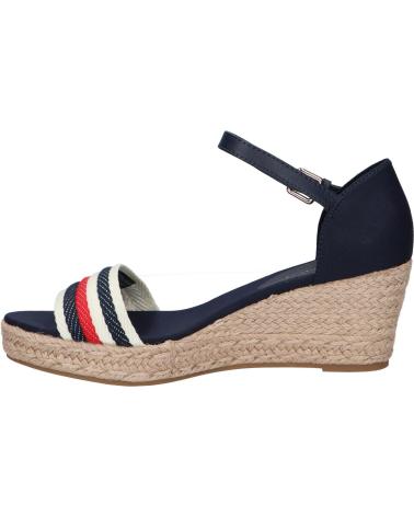 Sandalias de Mujer TOMMY HILFIGER FW0FW07078 MID WEDGE CORPORATE DW6 SPACE BLUE