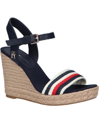 Sandalias de Mujer TOMMY HILFIGER FW0FW07086 CORPORATE WEDGE DW6 SPACE BLUE
