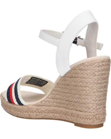 Sandalias de Mujer TOMMY HILFIGER FW0FW07086 CORPORATE WEDGE YBL ECRU