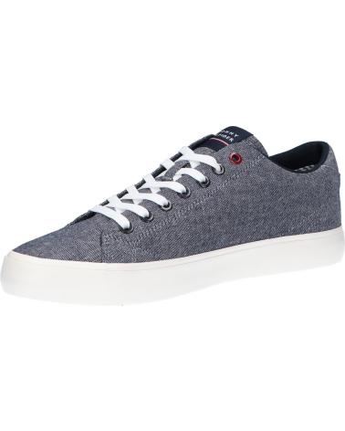 Sapatilhas de Homem TOMMY HILFIGER FM0FM04738 TH HI VULC CORE LOW CHAMBRAY DW5 DESERT SKY