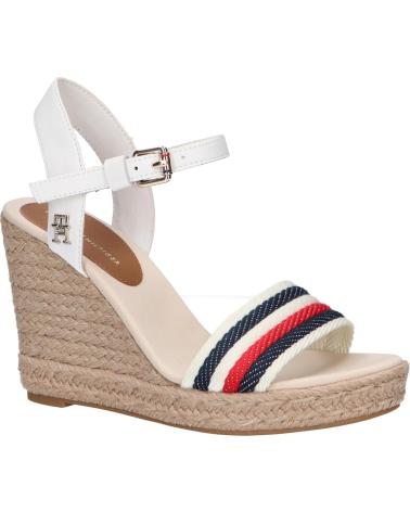 Sandalias de Mujer TOMMY HILFIGER FW0FW07086 CORPORATE WEDGE YBL ECRU