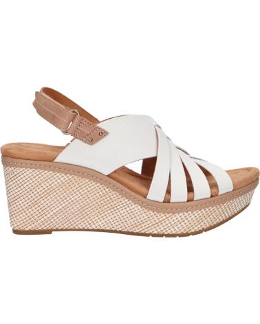 Sandalias de Mujer CLARKS 26171534 ELLERI GRACE WHITE LEATHER