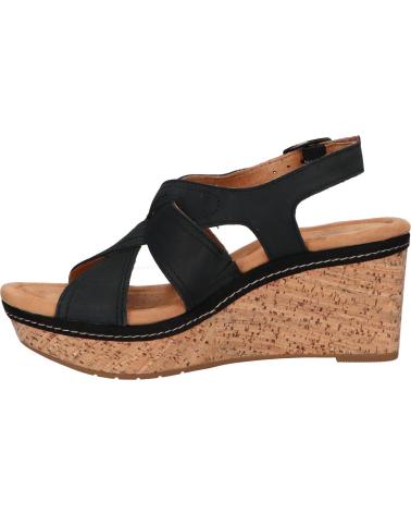 Sandalias de Mujer CLARKS 26171444 ELLERI RAE BLACK NUBUCK