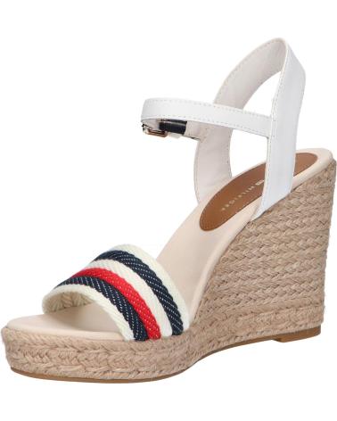 Sandalias de Mujer TOMMY HILFIGER FW0FW07086 CORPORATE WEDGE YBL ECRU