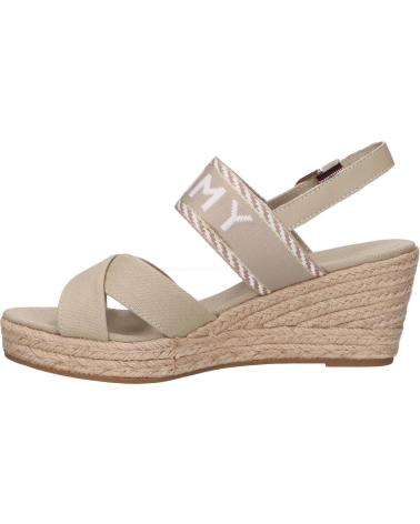 Sandales pour Femme TOMMY HILFIGER FW0FW07091 SEASONAL WEBBING MID WEDGE RBT SANDALWOOD