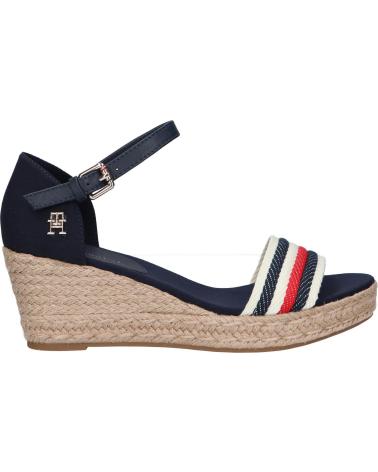 Sandalias de Mujer TOMMY HILFIGER FW0FW07078 MID WEDGE CORPORATE DW6 SPACE BLUE