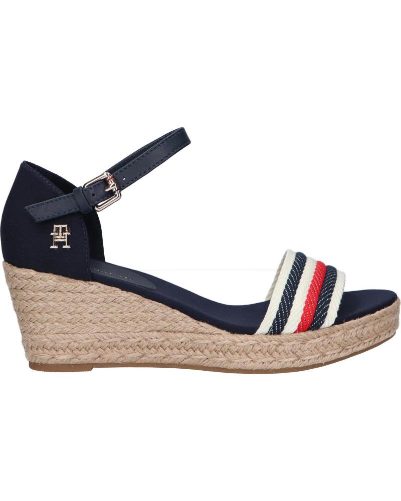 Sandalias de Mujer TOMMY HILFIGER FW0FW07078 MID WEDGE CORPORATE DW6 SPACE BLUE