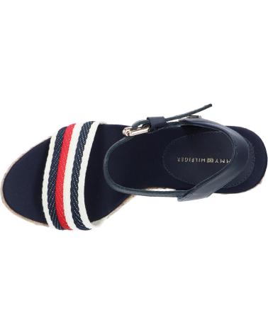 Sandalias de Mujer TOMMY HILFIGER FW0FW07086 CORPORATE WEDGE DW6 SPACE BLUE