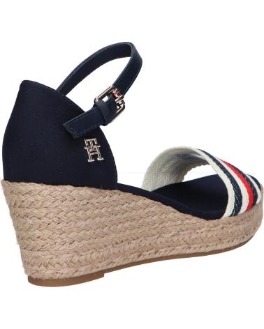 Sandalias de Mujer TOMMY HILFIGER FW0FW07078 MID WEDGE CORPORATE DW6 SPACE BLUE