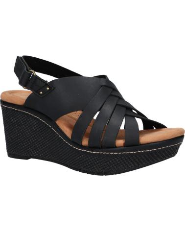 Sandalias de Mujer CLARKS 26171531 ELLERI GRACE BLACK LEATHER