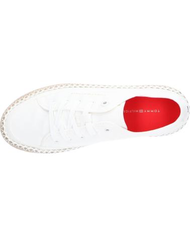 Esportes  de Mulher TOMMY HILFIGER FW0FW07241 ROPE VULC SNEAKER CORPORATE YBL ECRU