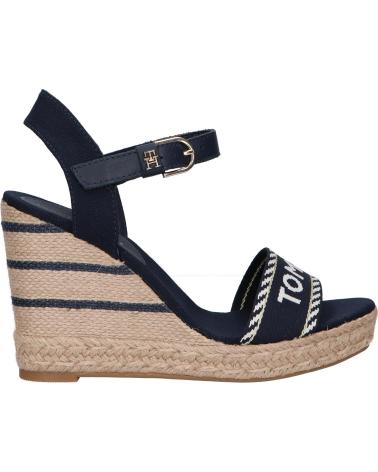 Sandalias de Mujer TOMMY HILFIGER FW0FW07088 SEASONAL WEBBING WEDGE DW6 SPACE BLUE
