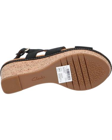 Sandalias de Mujer CLARKS 26171444 ELLERI RAE BLACK NUBUCK