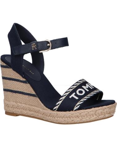 Sandalias de Mujer TOMMY HILFIGER FW0FW07088 SEASONAL WEBBING WEDGE DW6 SPACE BLUE