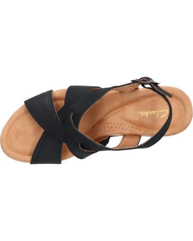 Sandalias de Mujer CLARKS 26171444 ELLERI RAE BLACK NUBUCK