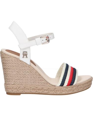 Sandalias de Mujer TOMMY HILFIGER FW0FW07086 CORPORATE WEDGE YBL ECRU