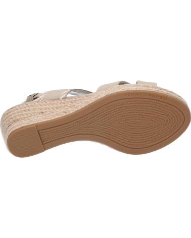 Sandales pour Femme TOMMY HILFIGER FW0FW07091 SEASONAL WEBBING MID WEDGE RBT SANDALWOOD