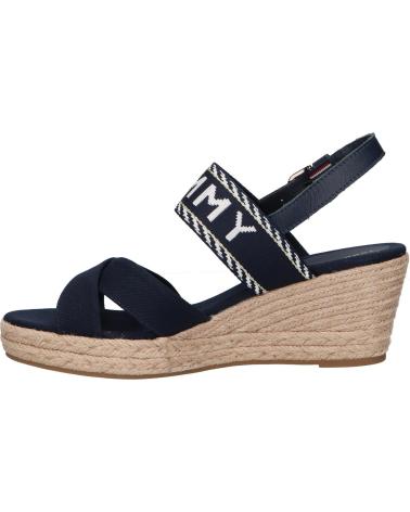 Sandalias de Mujer TOMMY HILFIGER FW0FW07091 SEASONAL WEBBING MID WEDGE DW6 SPACE BLUE