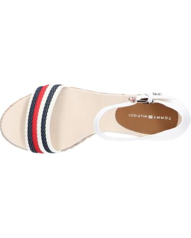 Sandalias de Mujer TOMMY HILFIGER FW0FW07078 MID WEDGE CORPORATE YBL ECRU