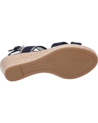 Sandalias de Mujer TOMMY HILFIGER FW0FW07091 SEASONAL WEBBING MID WEDGE DW6 SPACE BLUE