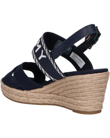 Sandalias de Mujer TOMMY HILFIGER FW0FW07091 SEASONAL WEBBING MID WEDGE DW6 SPACE BLUE