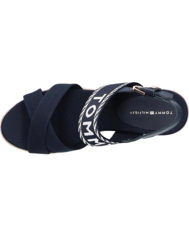 Sandalias de Mujer TOMMY HILFIGER FW0FW07091 SEASONAL WEBBING MID WEDGE DW6 SPACE BLUE