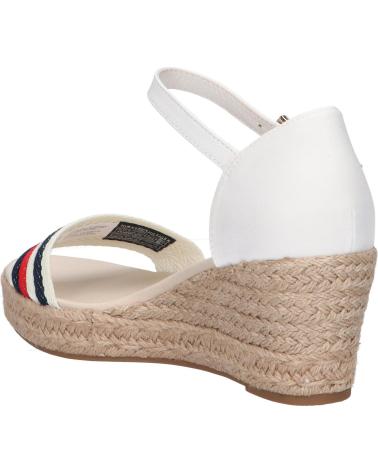 Sandalias de Mujer TOMMY HILFIGER FW0FW07078 MID WEDGE CORPORATE YBL ECRU