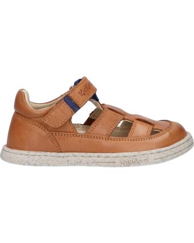Sandalias de Niña y Niño KICKERS 894822-10 TRACTUS CUIR 114 CAMEL BLEU