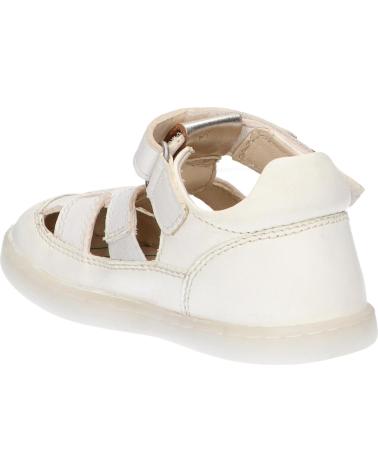 Sandalias de Niña y Niño KICKERS 894821-10 TRACTUS CUIR 32 BLANC METALLISE