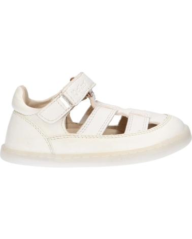 Sandalen für Mädchen und Junge KICKERS 894821-10 TRACTUS CUIR 32 BLANC METALLISE