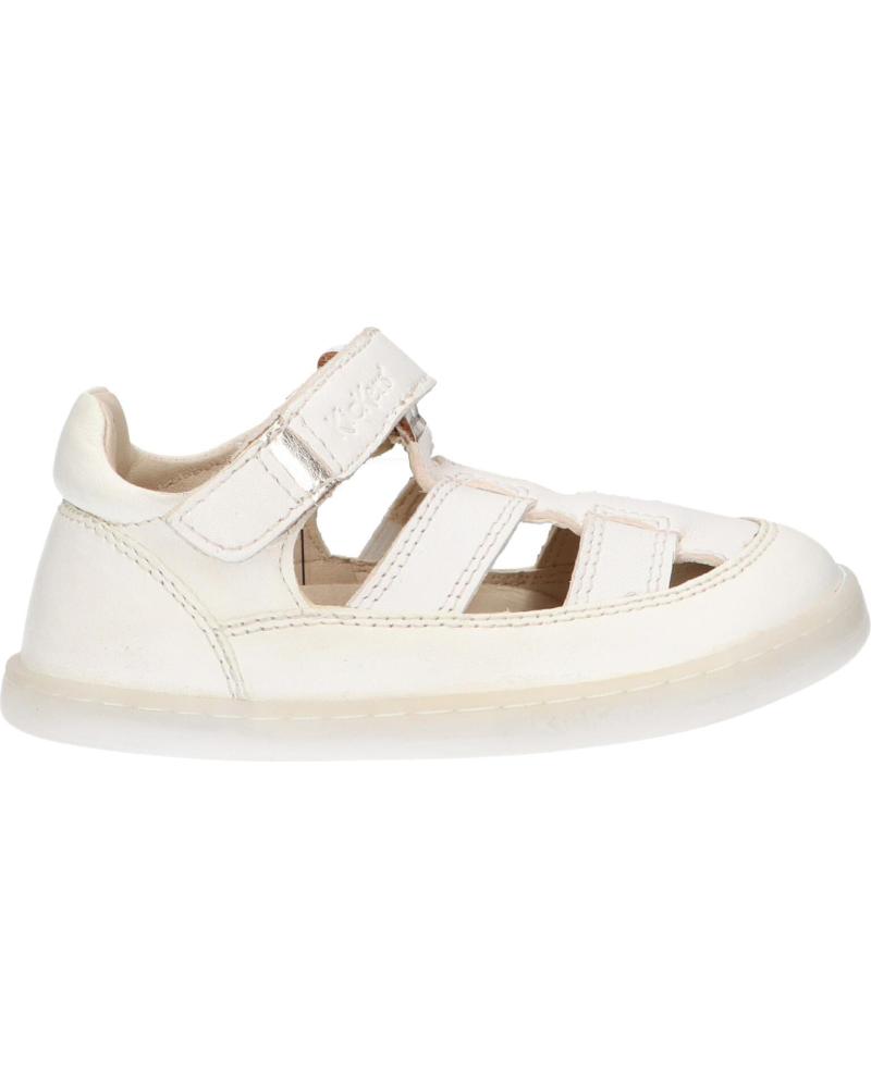 Sandalias de Niña y Niño KICKERS 894821-10 TRACTUS CUIR 32 BLANC METALLISE