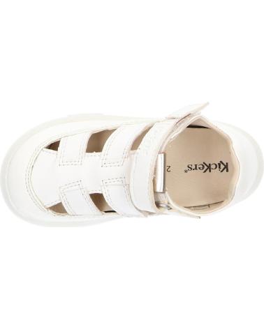 Sandalias de Niña y Niño KICKERS 894821-10 TRACTUS CUIR 32 BLANC METALLISE