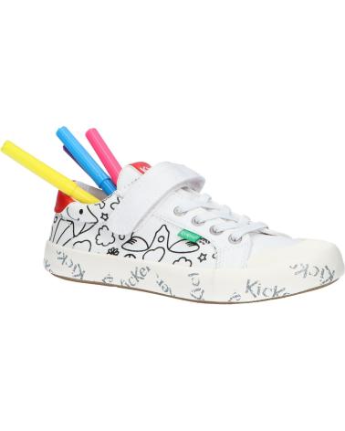 Sneaker-De-Niña-KICKERS-860867-30-GODY-CANVAS-31-BLANC-IMP