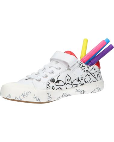 Sneaker-De-Niña-KICKERS-860867-30-GODY-CANVAS-31-BLANC-IMP