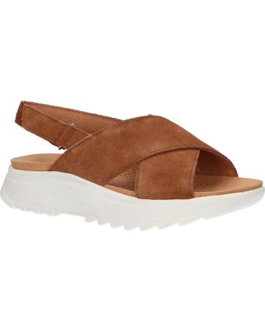 Woman Sandals CLARKS 26171950 DASHLITE WISH DARK TAN SUEDE